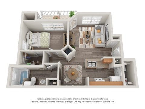 The Chesapeake Floor Plan at Monterey Village, Jonesboro Georgia